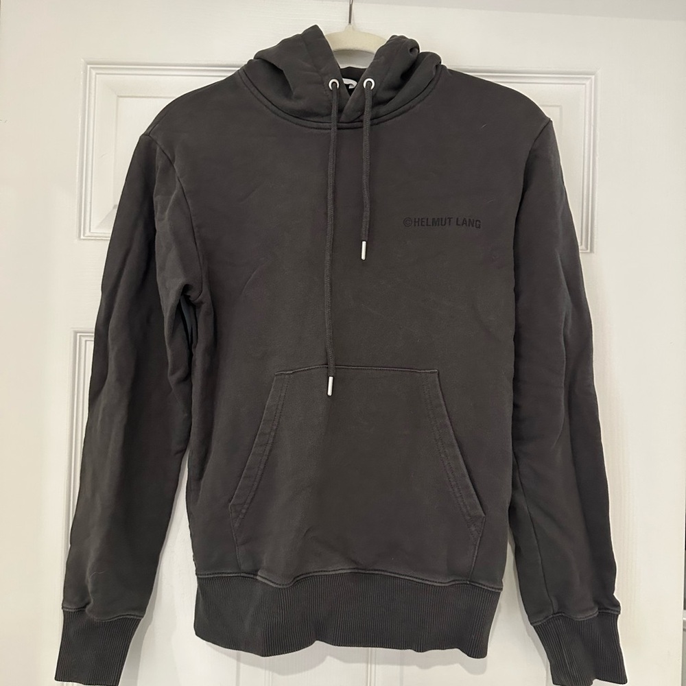 Helmut lang hoodie size xs gray/olive green color